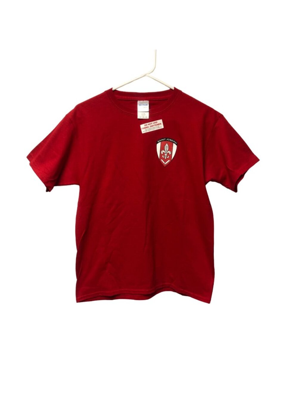 Saint Joseph Youth T-Shirt Size Large Gildan Red Short Sleeve Durable NEW